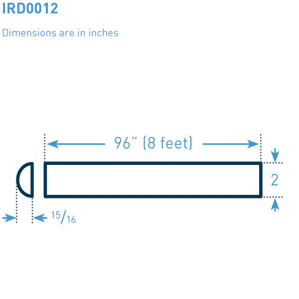 2 in x 8 ft I-Rod
