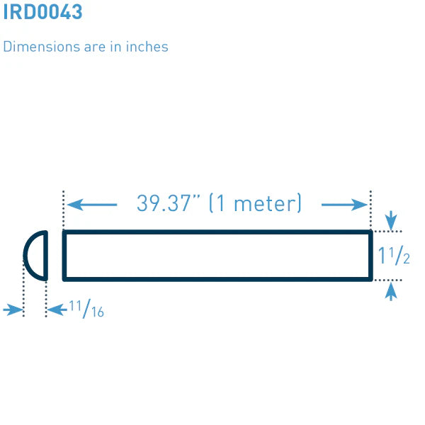 1.5 in x 1 m I-Rod In stock