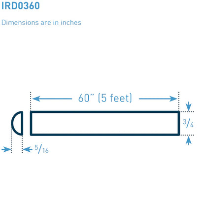 3/4 in x 5 ft Peek I-Rod