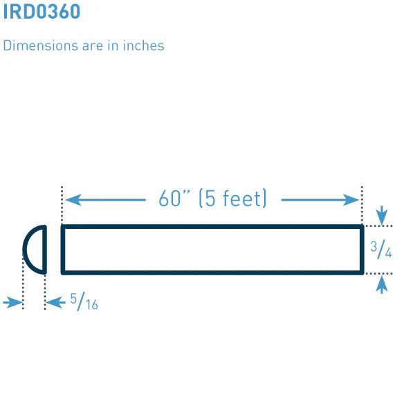 3/4 in x 5 ft Peek I-Rod