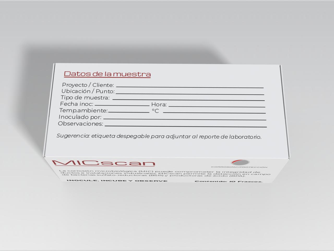 MICscan - Kit de Detección de Corrosión Microbiológica (MIC) | 10 Pruebas BSR y BPA